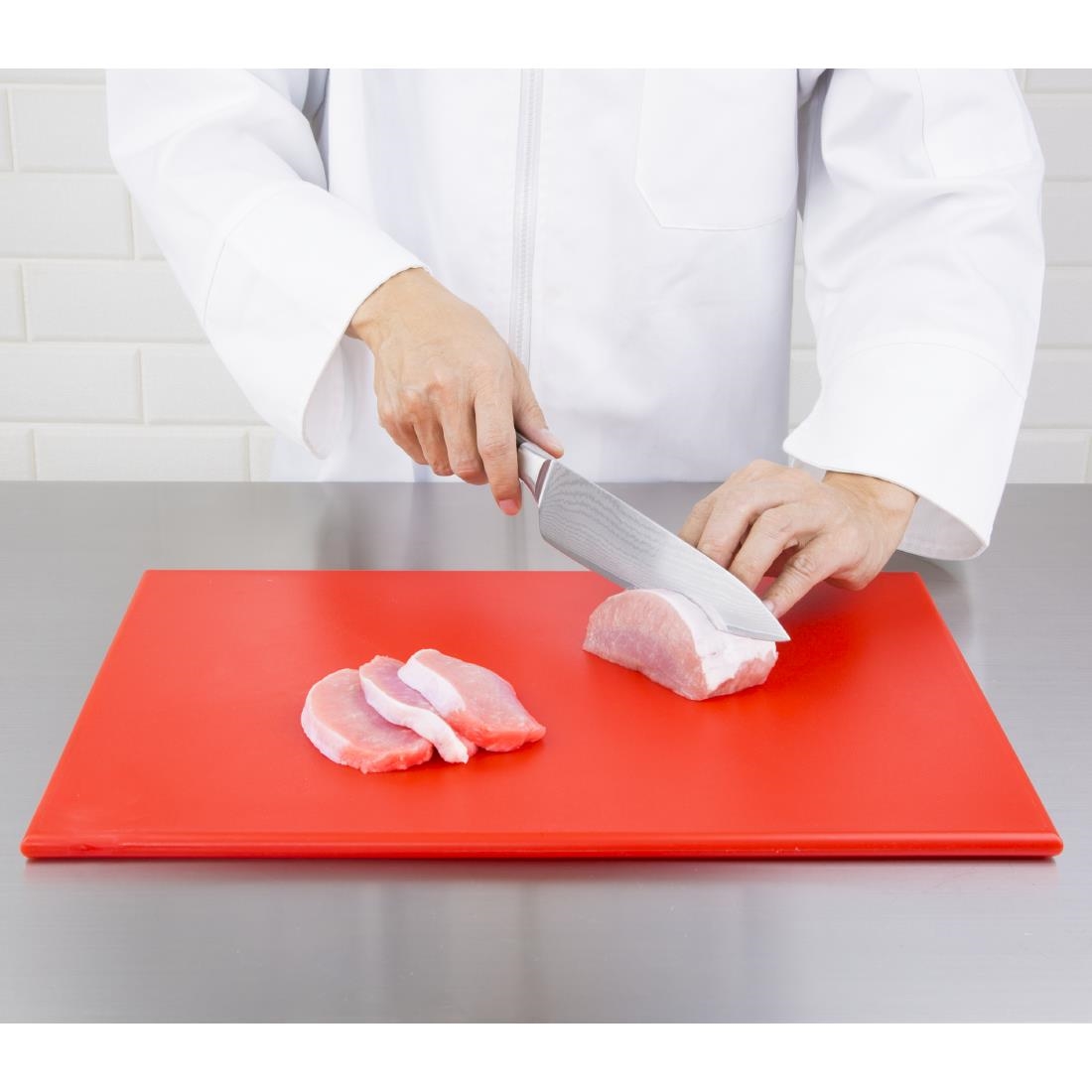 Hygiplas Anti Microbial High Density Red Chopping Board
