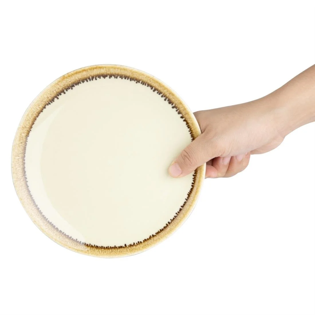 Olympia Kiln Sandstone Round Coupe Plates 180mm (6 Pack) - Image 4