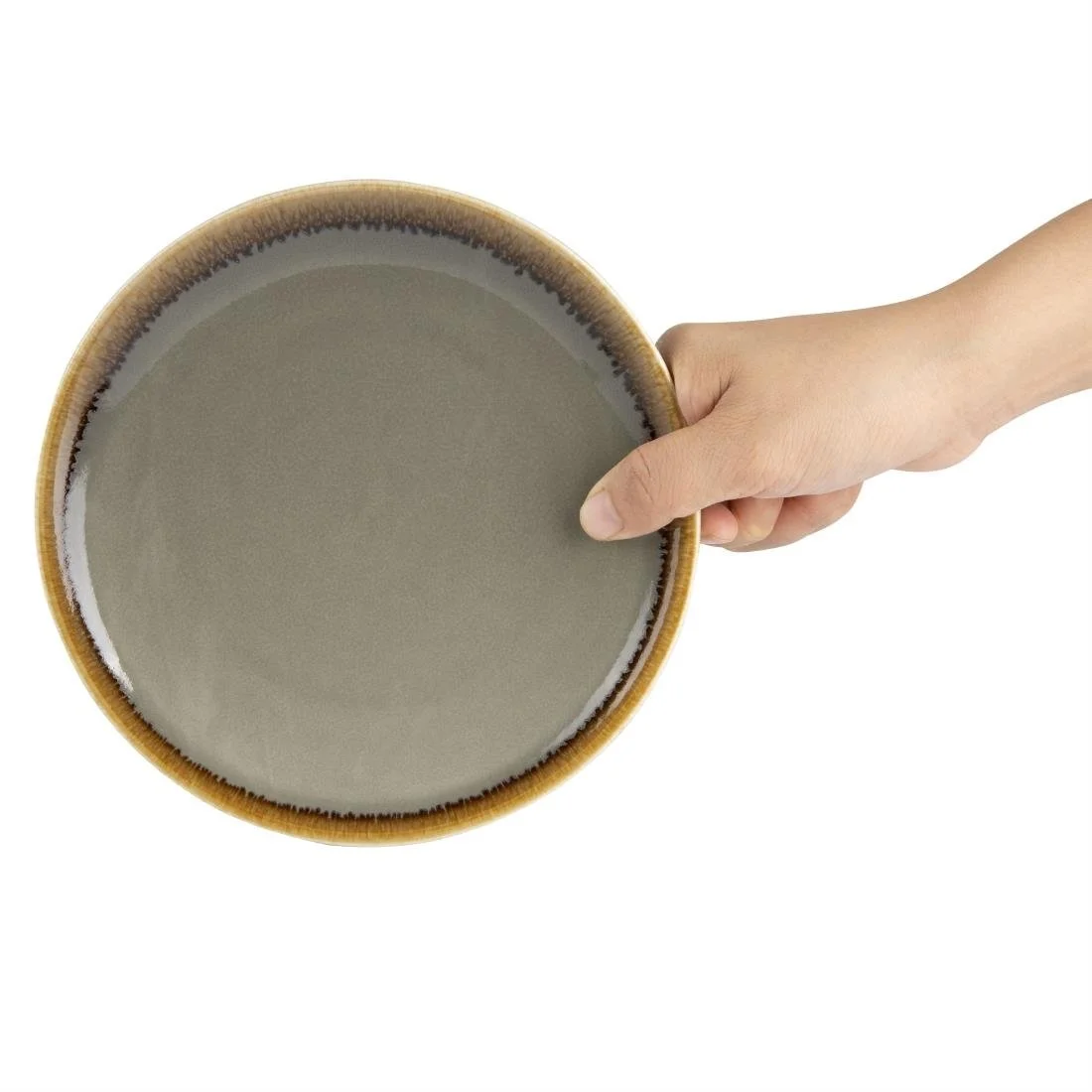 Olympia Kiln Smoke Round Coupe Plates 180mm (6 Pack) - Image 5