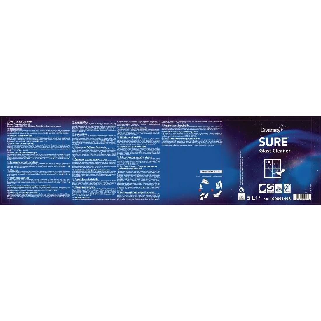 SURE Glass Cleaner Ready To Use 5Ltr (2 Pack) - Image 2