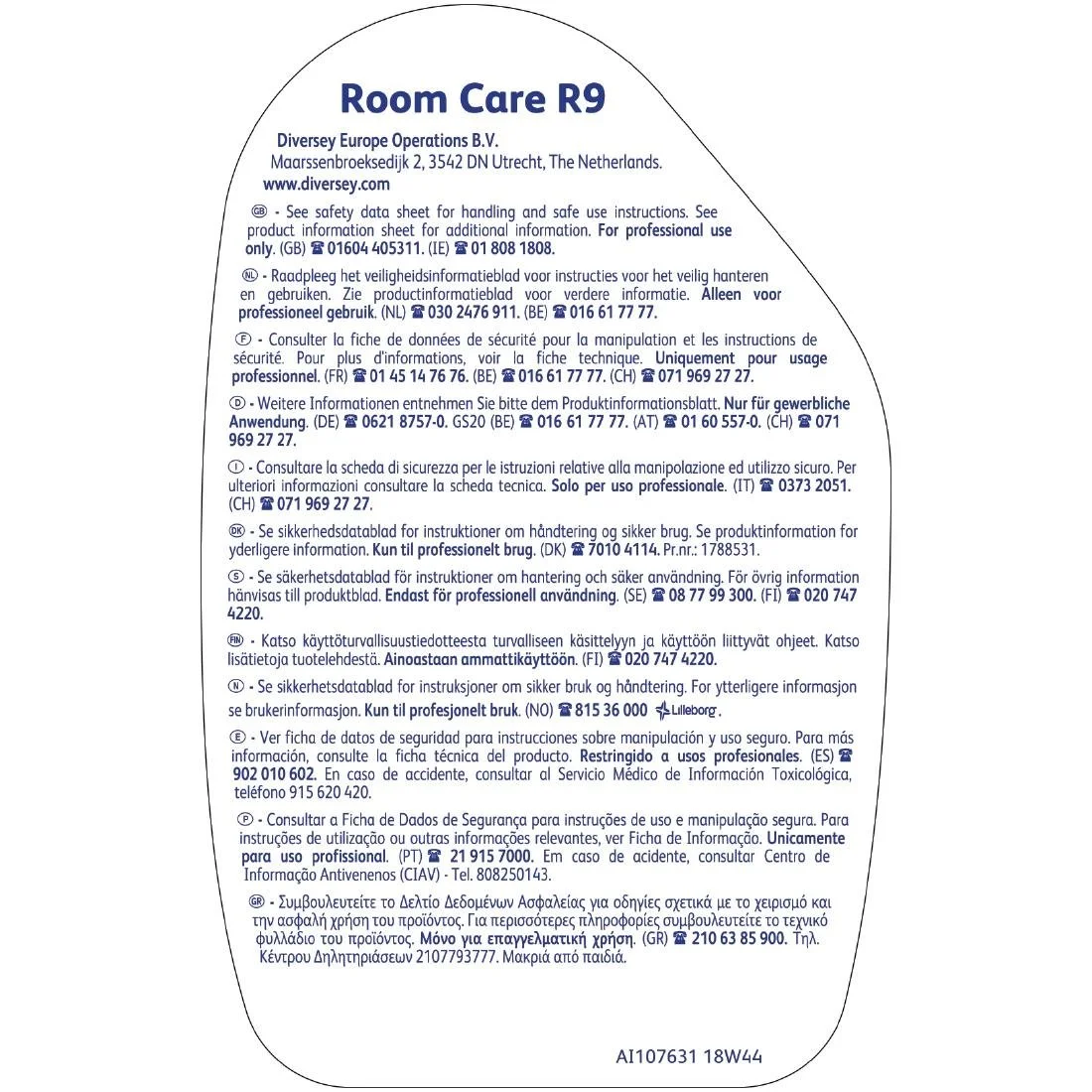 Room Care R9 Bathroom Cleaner Ready To Use 750ml - Image 3