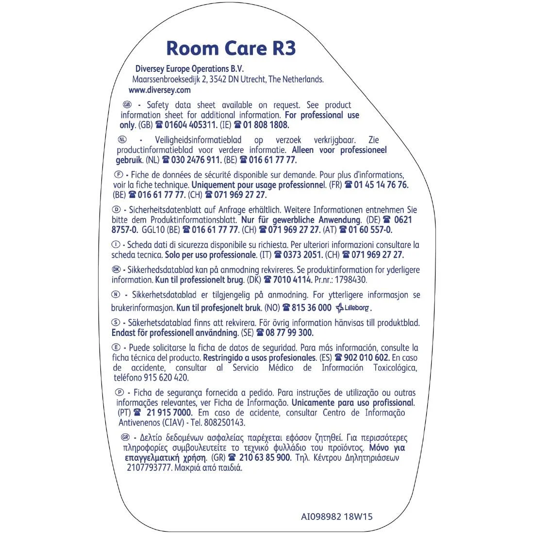 Room Care R3 Glass and Multi-Surface Cleaner Ready To Use 750ml - Image 3