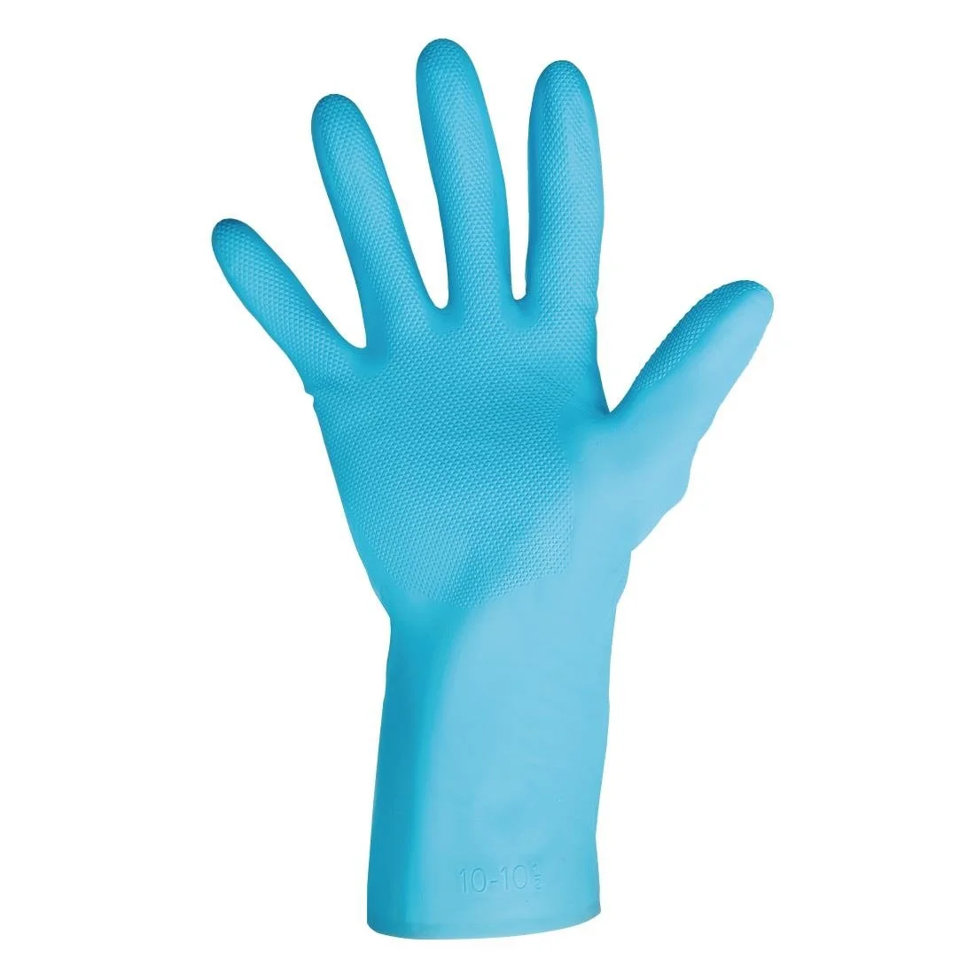 MAPA Vital 117 Liquid-Proof Light-Duty Janitorial Gloves Blue