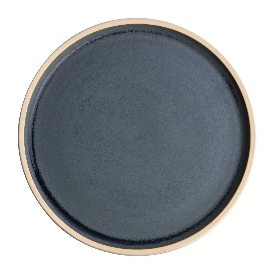 Olympia Canvas Flat Plates Blue Granite 180mm (6 Pack) - Image 1