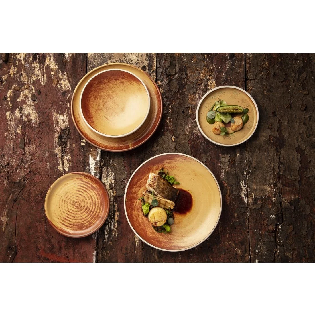 Olympia Canvas Flat Plates Sienna Rust 180mm (6 Pack) - Image 6