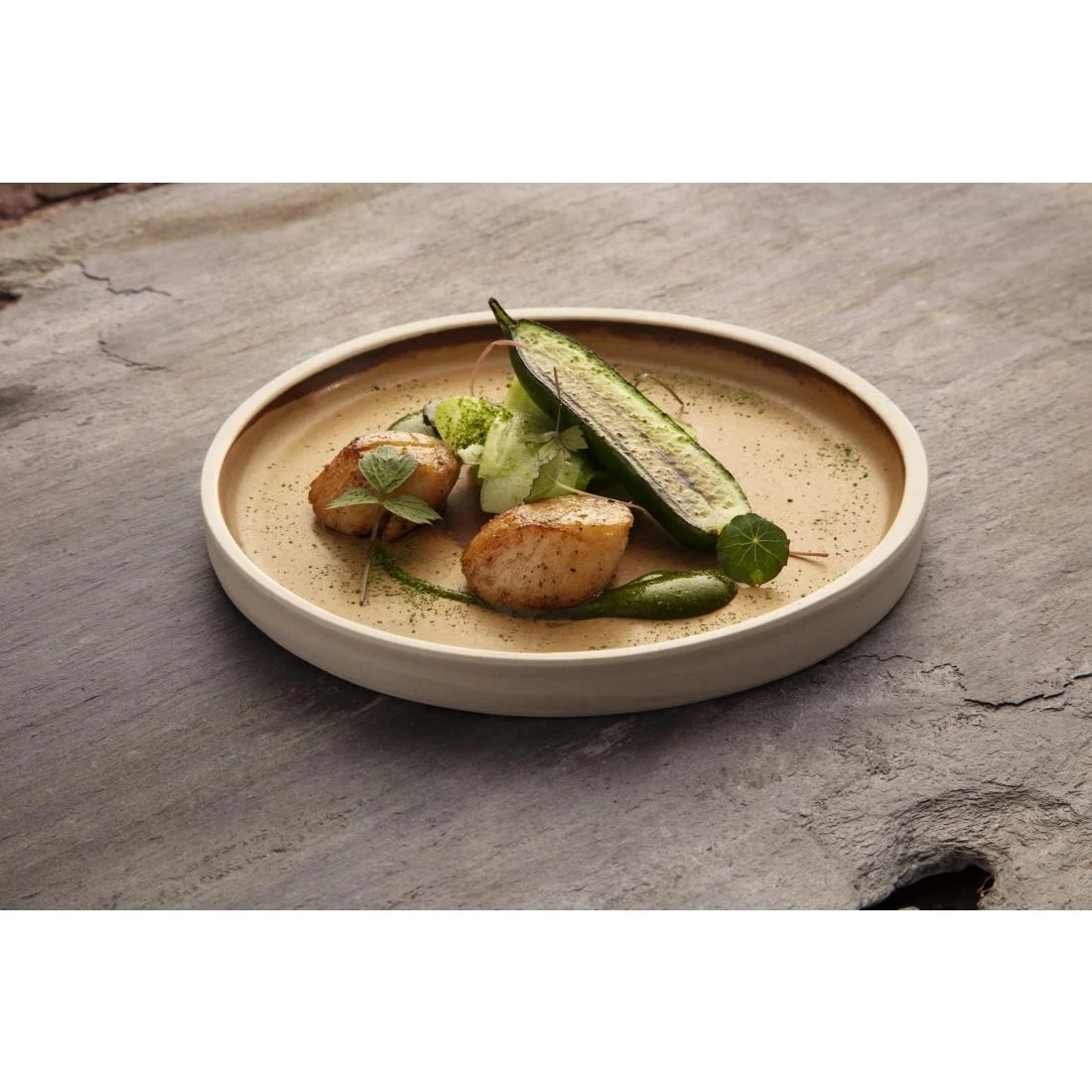 Olympia Canvas Flat Plates Sienna Rust 180mm (6 Pack) - Image 7