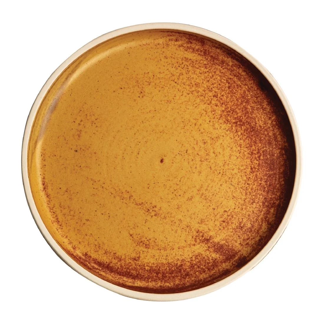 Olympia Canvas Flat Plates Sienna Rust 180mm (6 Pack) - Image 1