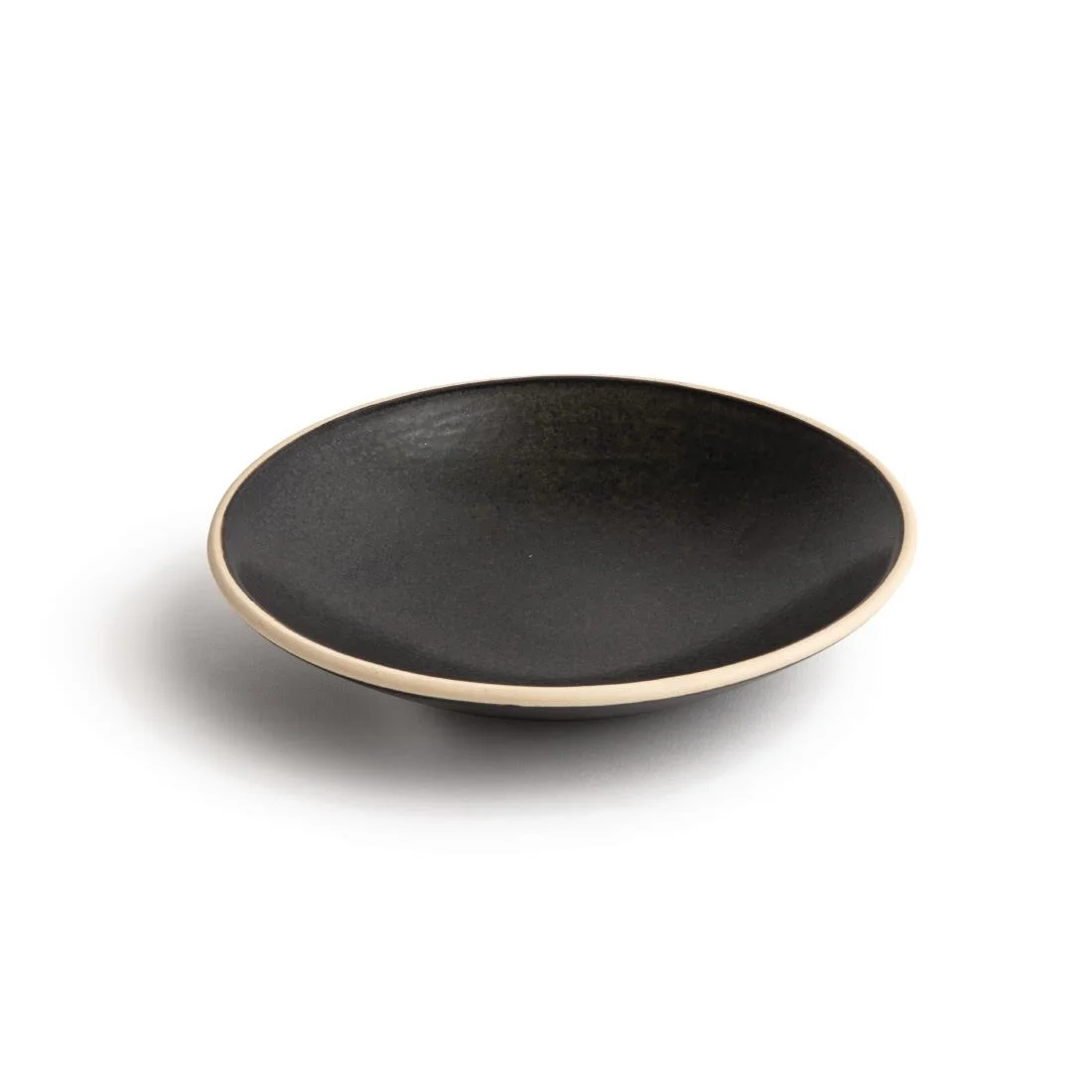 Olympia Canvas Shallow Tapered Bowls Delhi Black 200mm (6 Pack) - Image 4