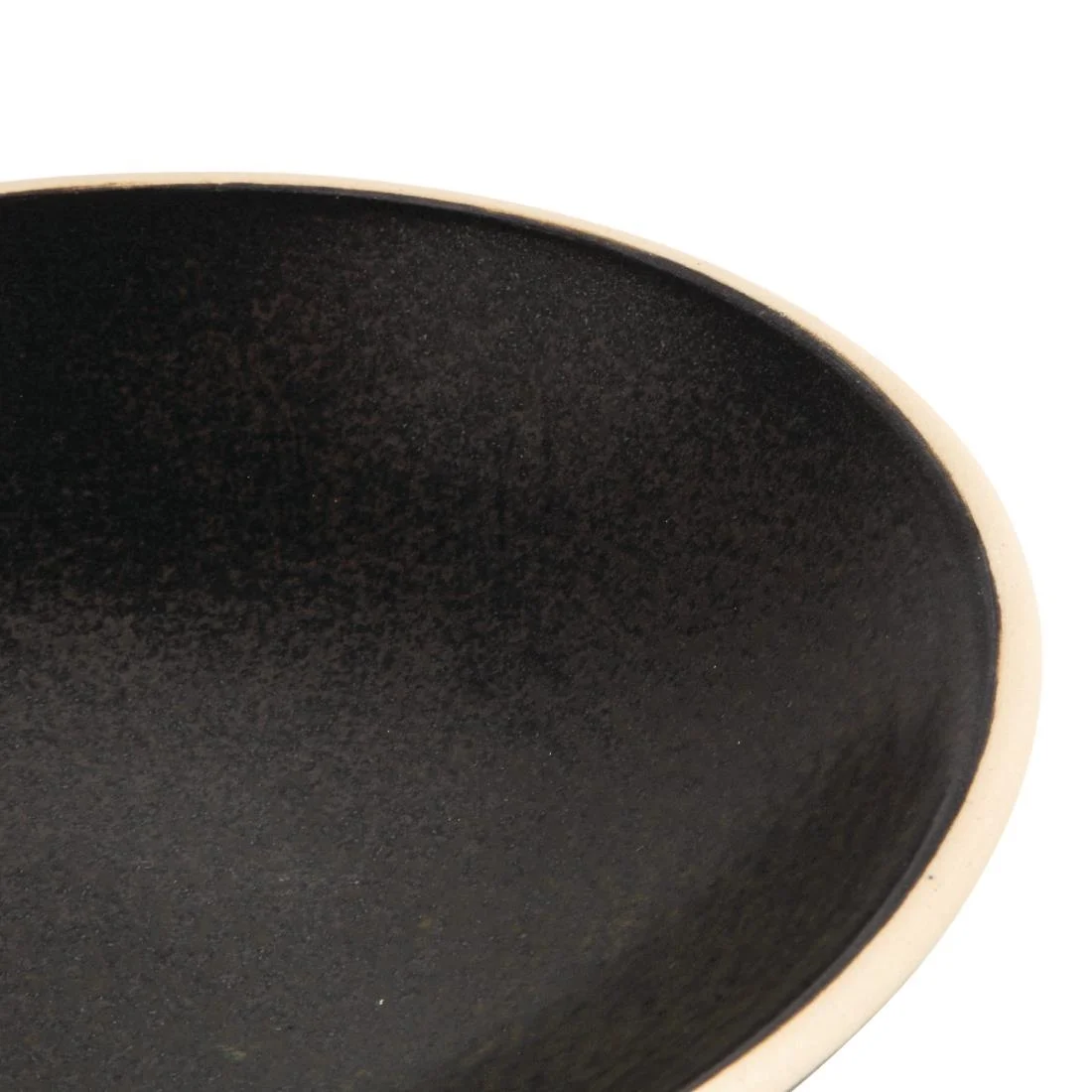 Olympia Canvas Shallow Tapered Bowls Delhi Black 200mm (6 Pack) - Image 5
