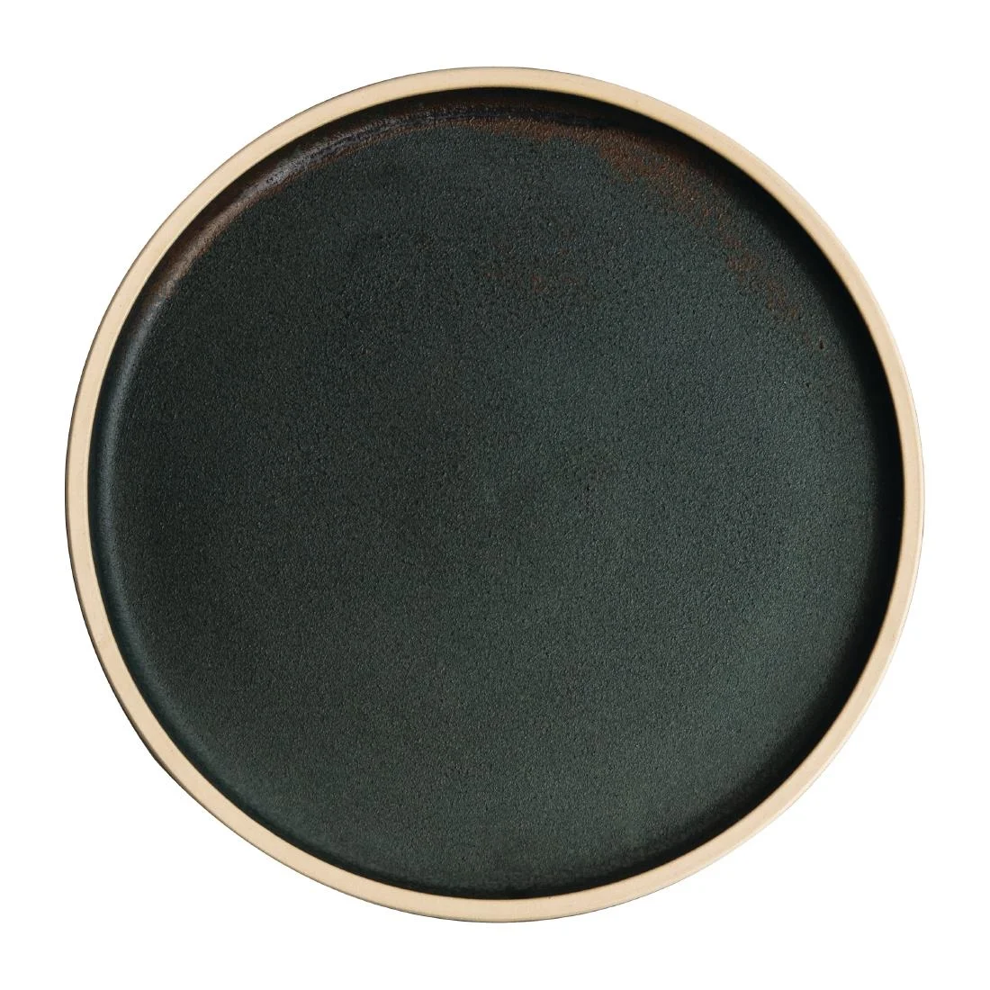 Olympia Canvas Flat Plates Green Verdigris 250mm (6 Pack) - Image 1