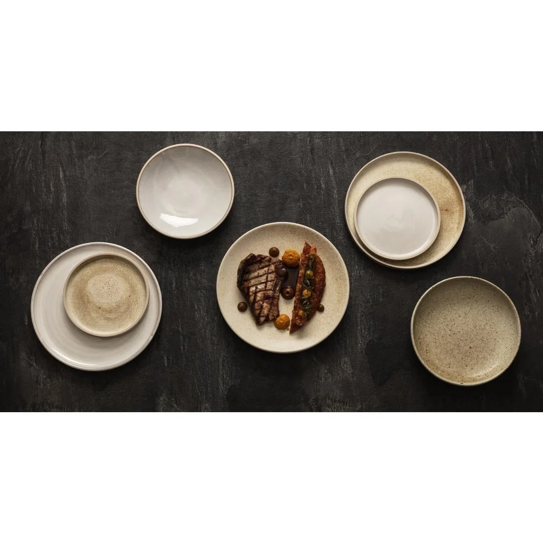 Olympia Canvas Coupe Bowls Wheat 230mm (6 Pack) - Image 3