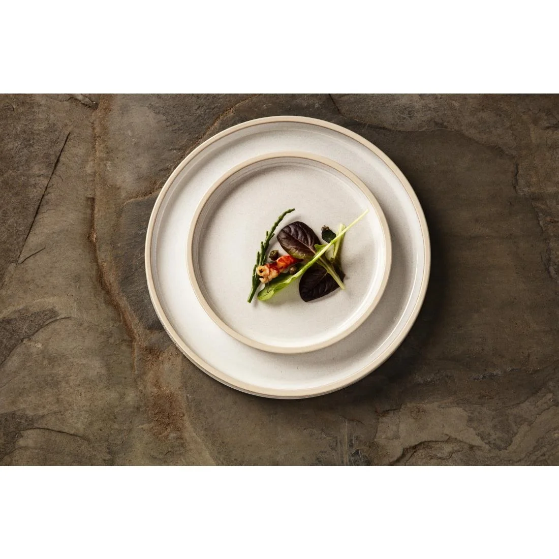 Olympia Canvas Flat Plates Murano White 180mm (6 Pack) - Image 3