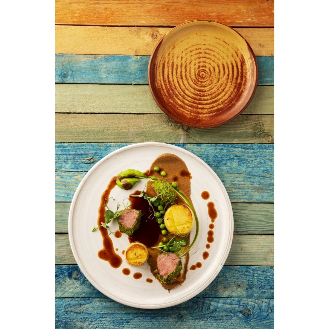 Olympia Canvas Small Rim Plates Murano White 265mm (6 Pack) - Image 2