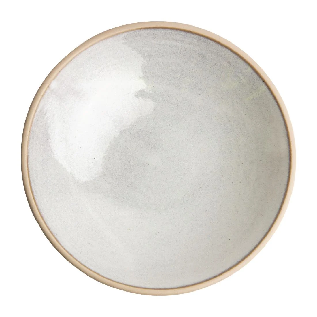 Olympia Canvas Shallow Tapered Bowls Murano White 200mm (6 Pack) - Image 1