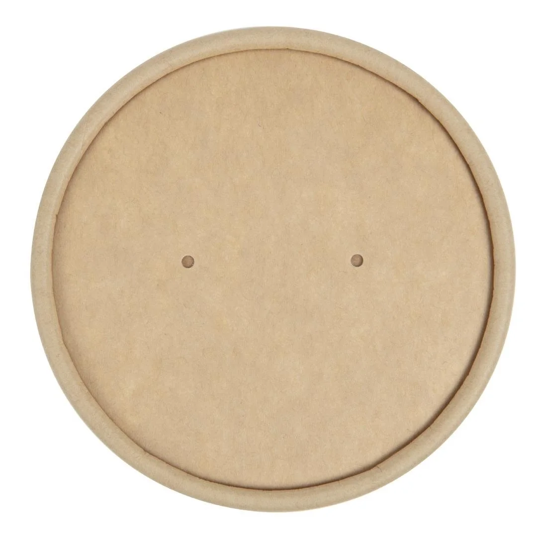 Colpac Recyclable Kraft Microwavable Soup Cup Lids 8oz and 12oz (500 Pack) - Image 2