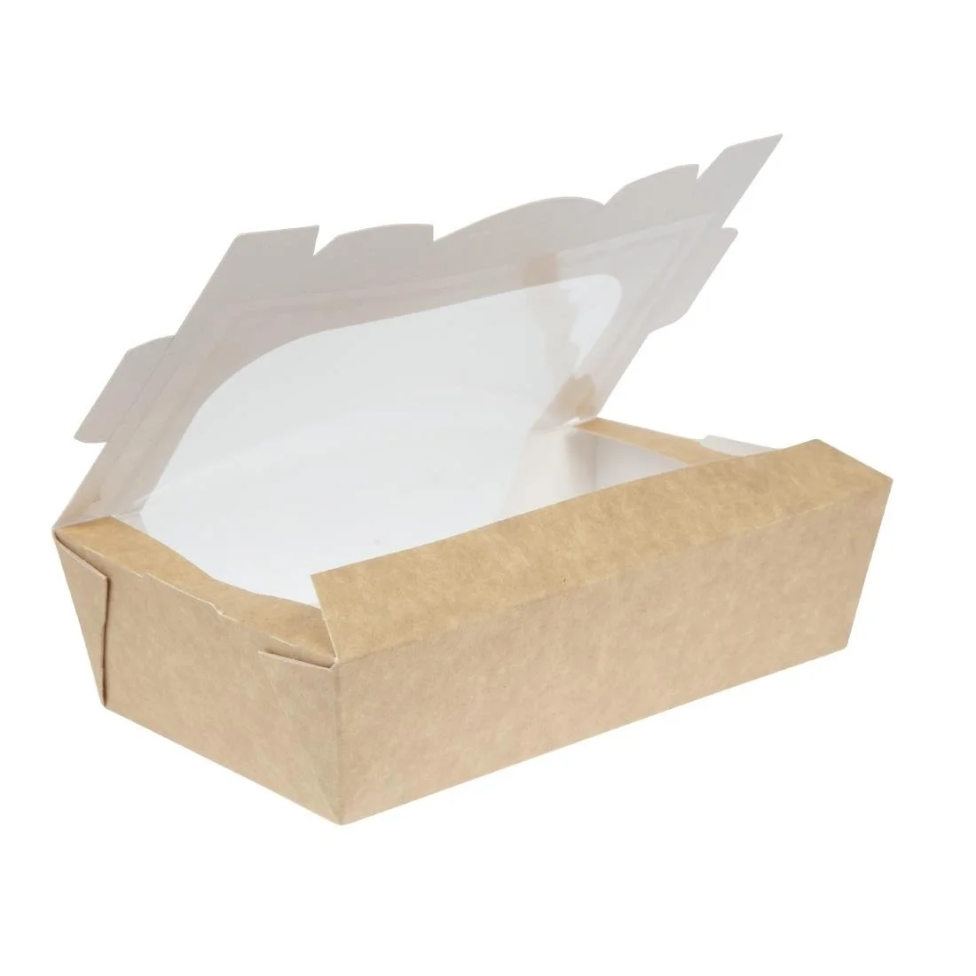 Colpac Recyclable Kraft Tuck-Top Salad Boxes With Window - Image 2