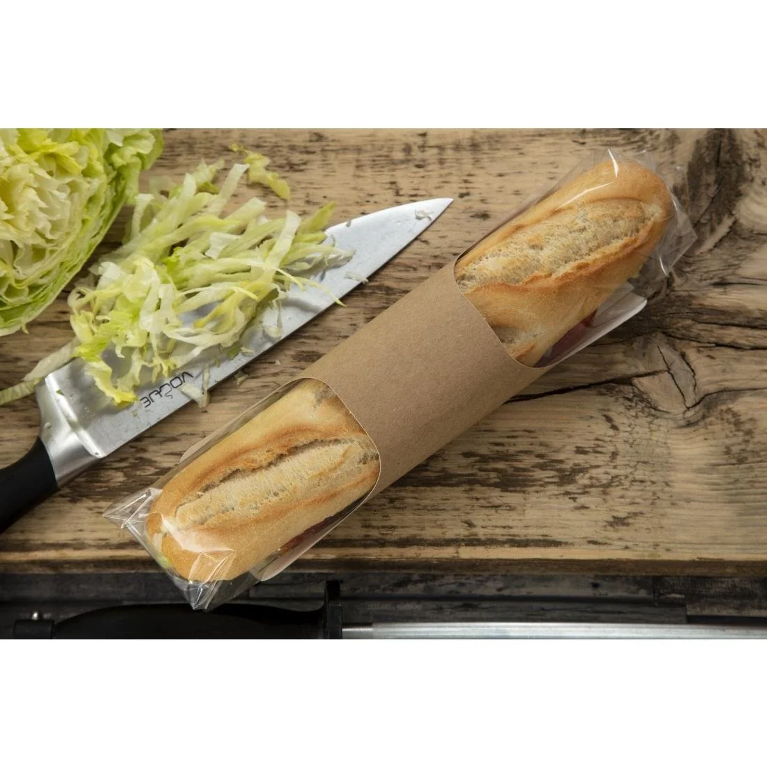 Colpac Clasp Clip Recyclable Kraft Baguette Packs (500 Pack) - Image 6