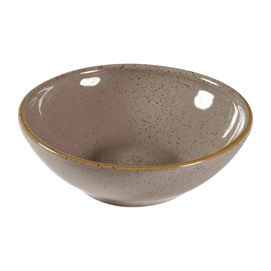 Churchill Stonecast Shallow Bowls Grey 9oz 130mm (12 Pack) - Image 1