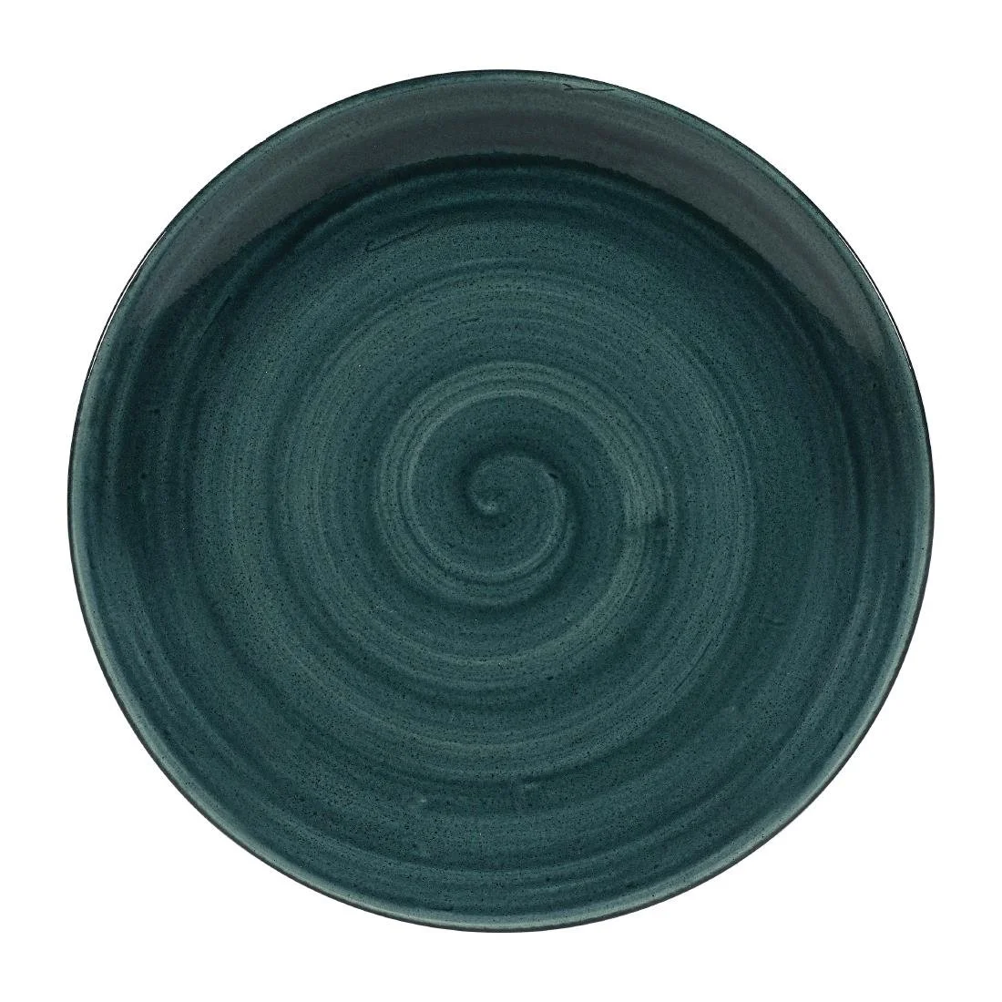 Churchill Stonecast Patina Coupe Plates Rustic Teal 260mm (12 Pack) - Image 1