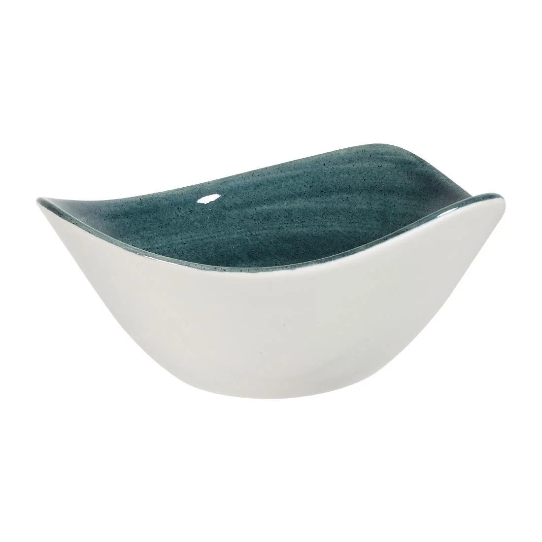 Churchill Stonecast Patina Triangular Bowls Rustic Teal 153mm (12 Pack) - Image 2
