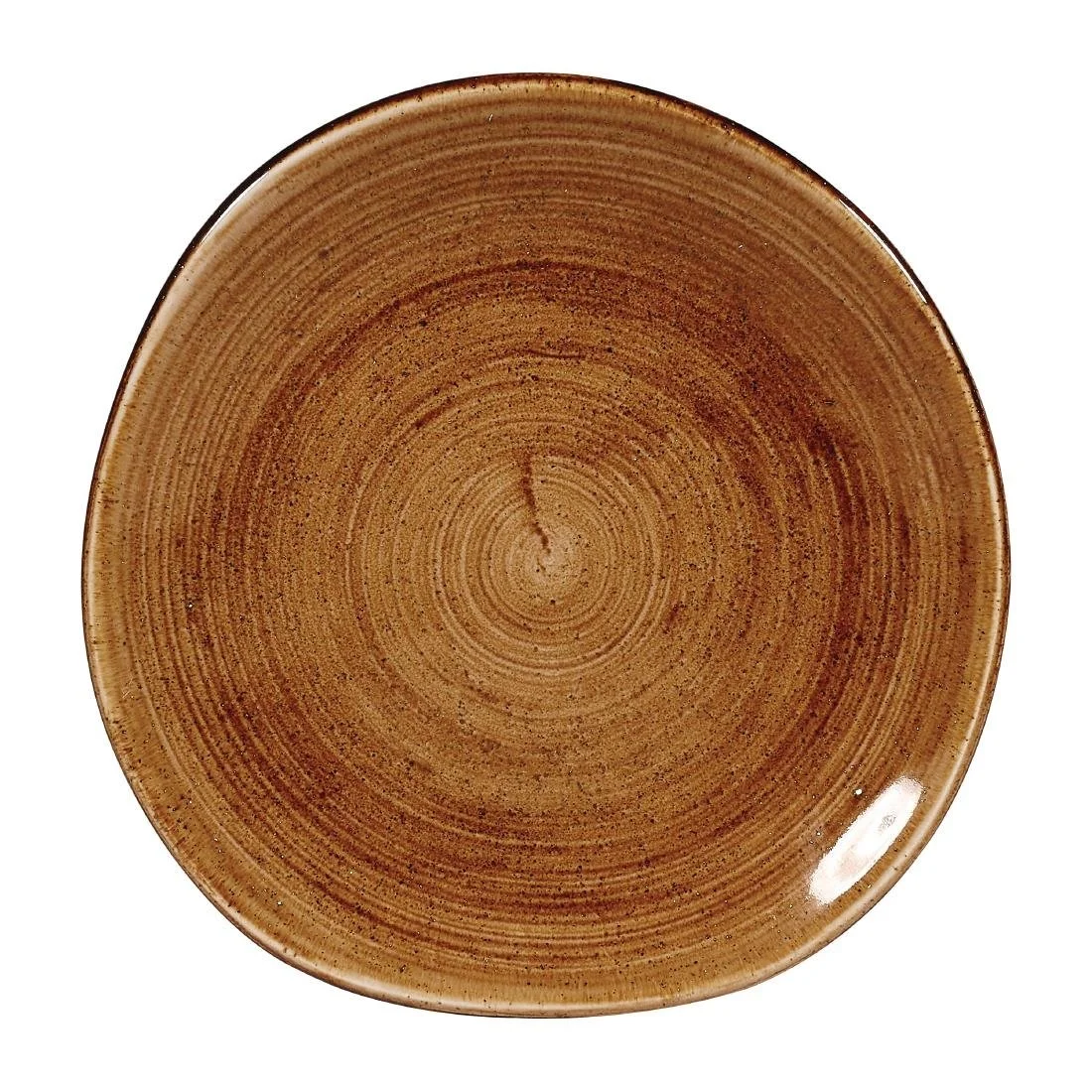 Churchill Stonecast Patina Organic Round Plates Vintage Copper 186mm (12 Pack) - Image 1