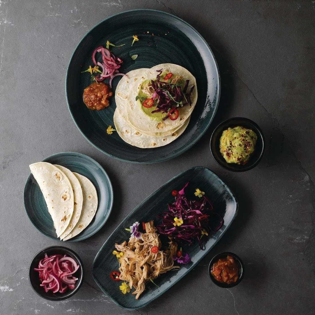 Churchill Stone Coupe Plates Aquamarine 260mm (12 Pack) - Image 4