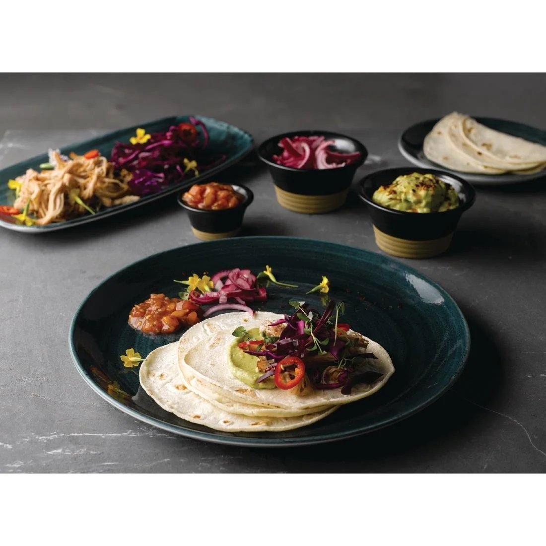 Churchill Stone Coupe Plates Aquamarine 260mm (12 Pack) - Image 5