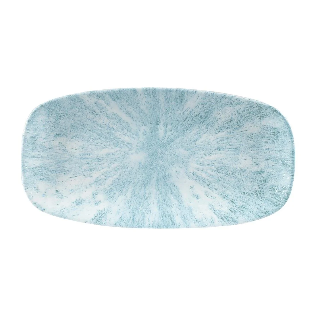 Churchill Stone Oblong Chef Plates Aquamarine 153 x 298mm (12 Pack) - Image 1