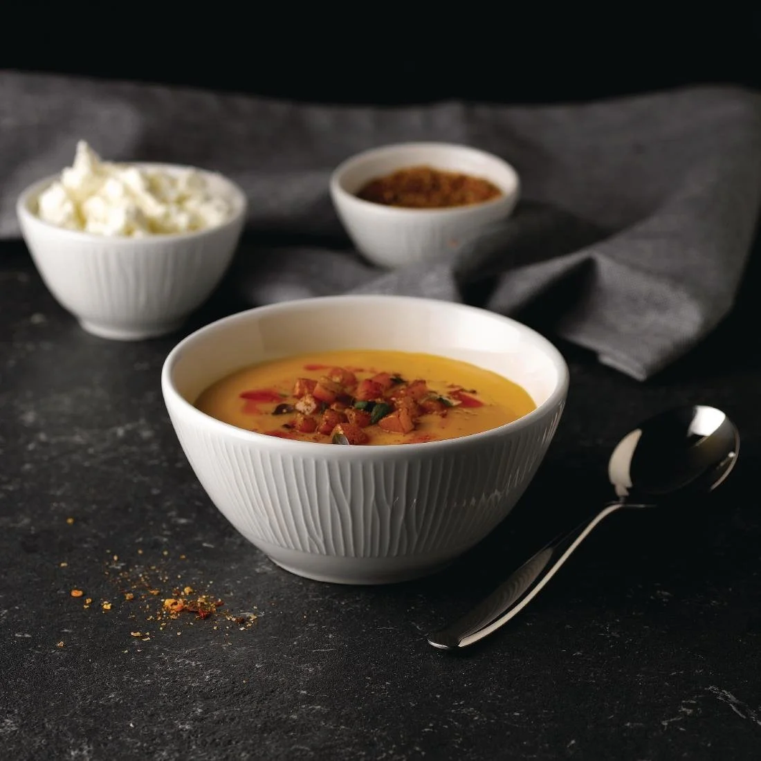 Churchill Bamboo Snack Bowls 130mm 14oz (12 Pack) - Image 4