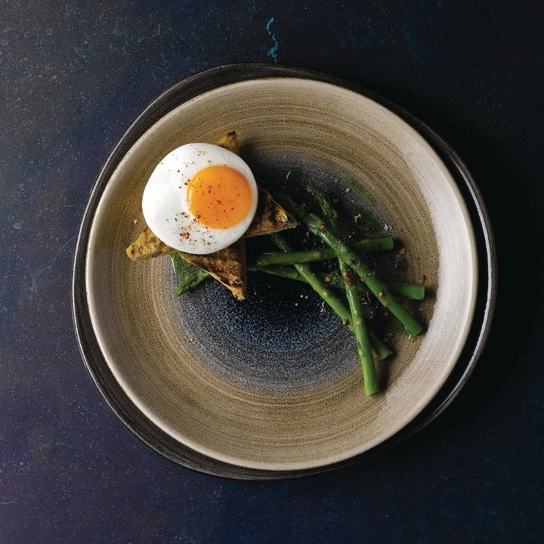 Churchill Stonecast Aqueous Coupe Plates Bayou Taupe 217mm (12 Pack) - Image 5