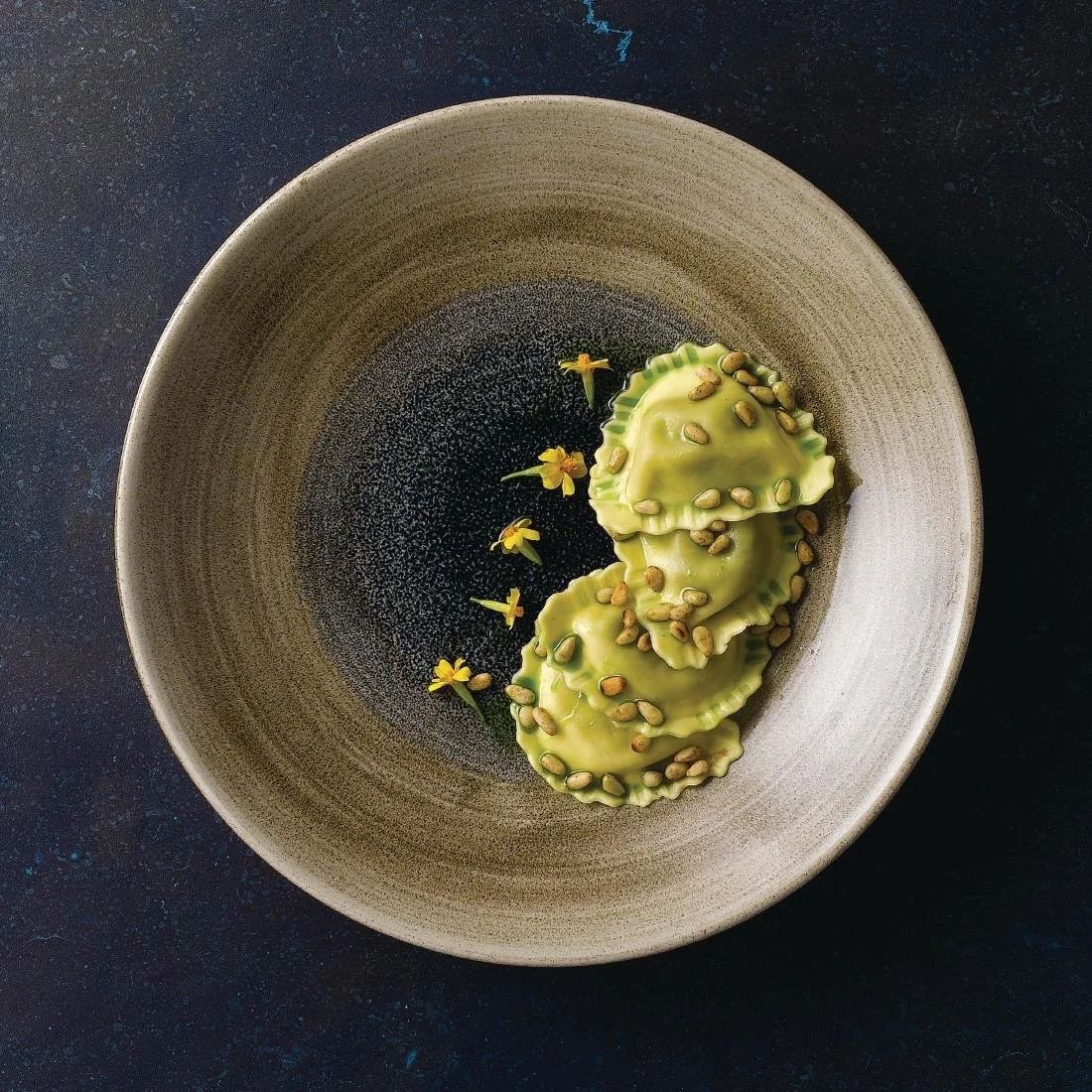 Churchill Stonecast Aqueous Deep Coupe Plates Bayou Taupe 255mm (12 Pack) - Image 5