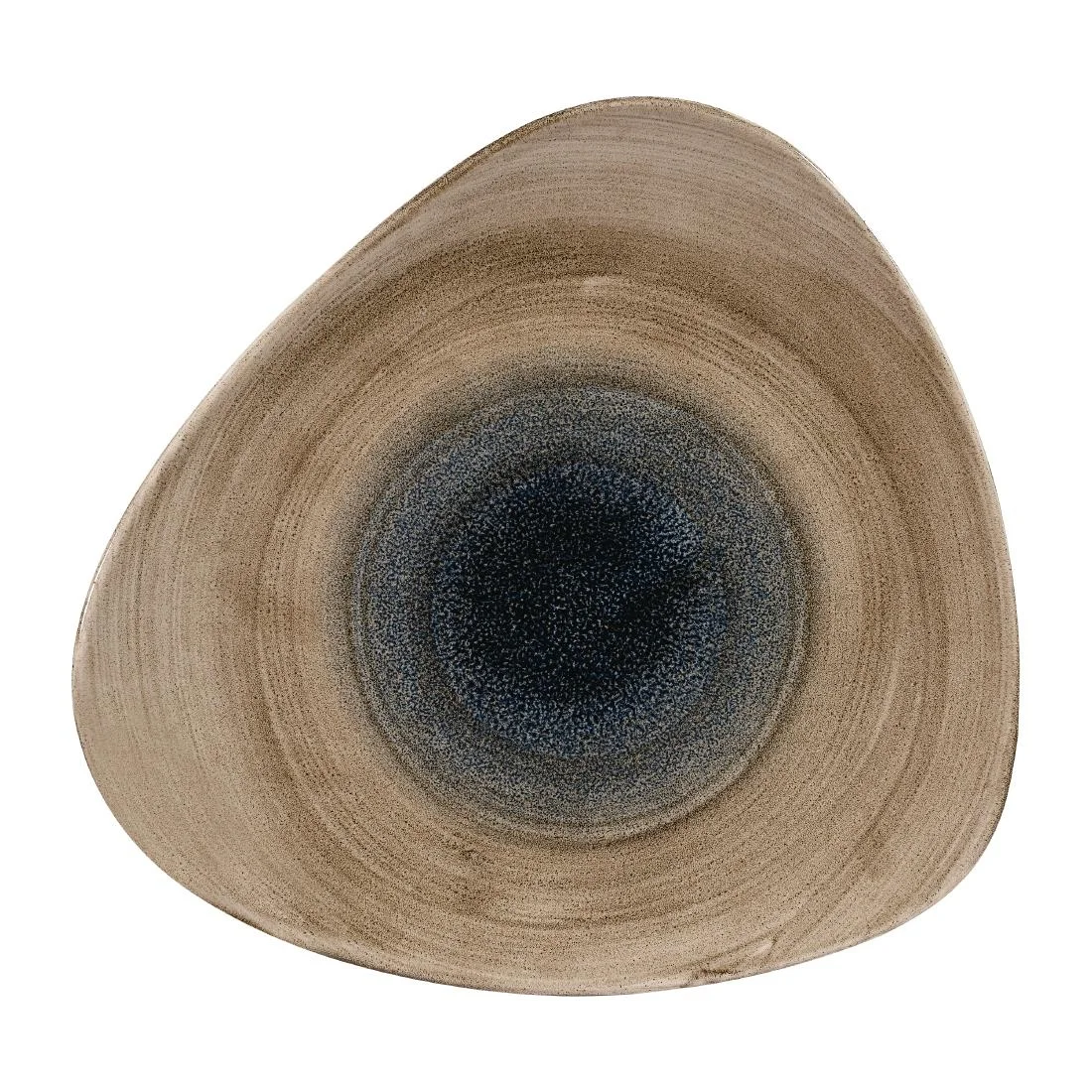 Churchill Stonecast Aqueous Triangular Plates Bayou Taupe 265mm (12 Pack)