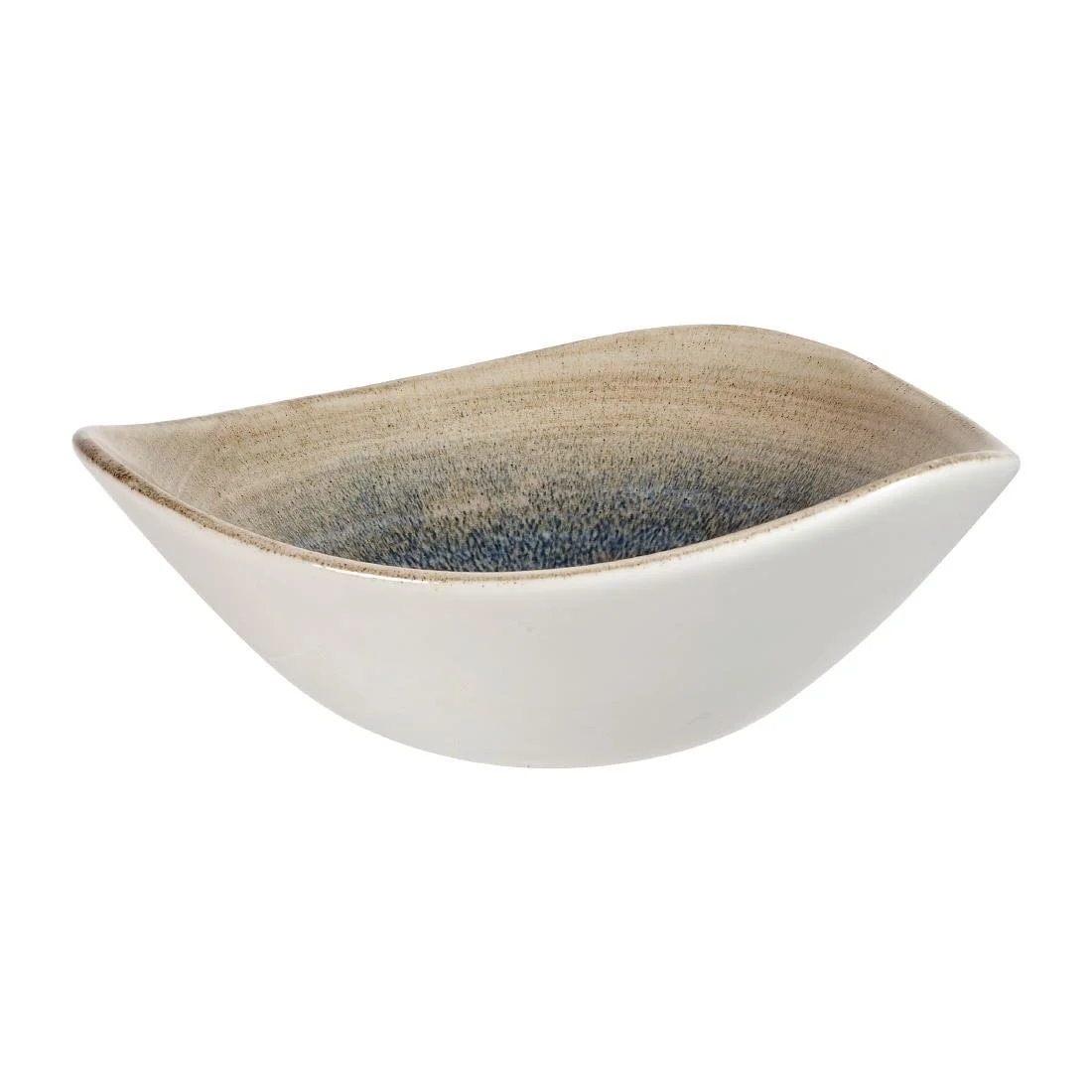 Churchill Stonecast Aqueous Triangular Bowls Bayou Taupe 13oz 185mm (12 Pack) - Image 4
