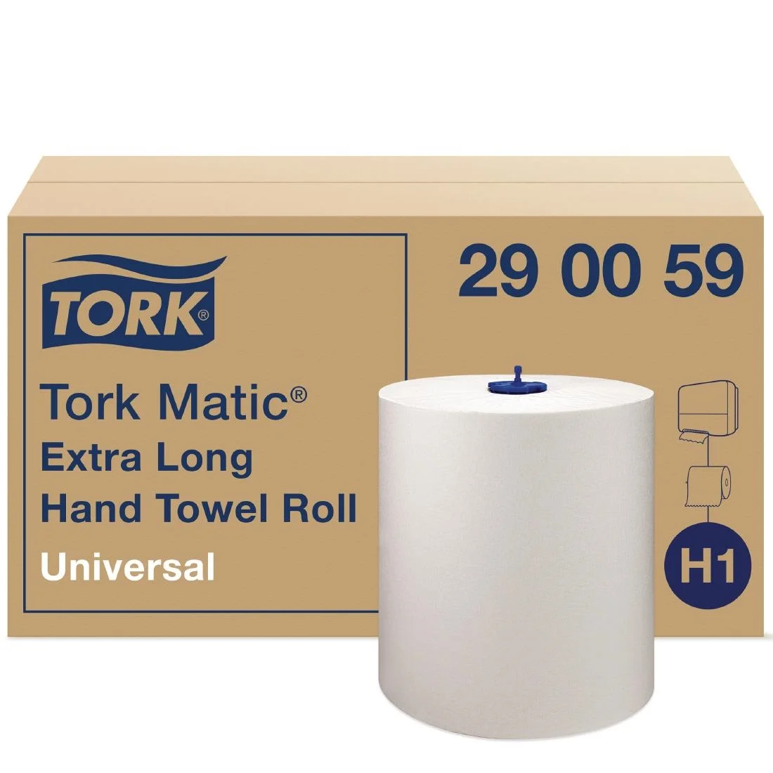 Tork Matic Extra Long Paper Hand Towels White H1 (6 Pack) - Image 2