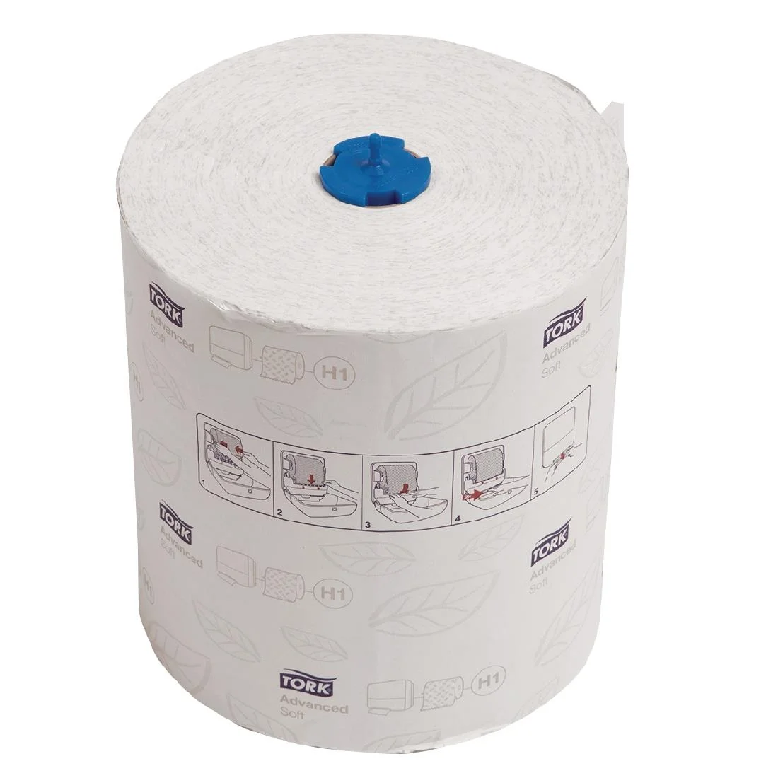 Tork Matic Soft Paper Hand Towels White with Grey Leaf H1 (6 Pack) - Image 4