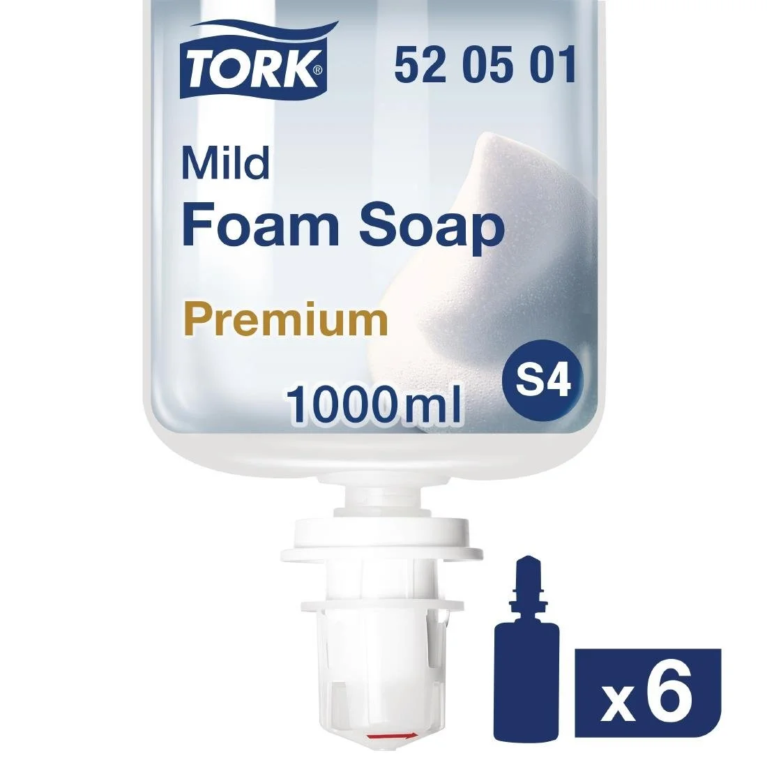 Tork Mildly Scented Foam Soap S4 1Ltr (6 Pack) - Image 2