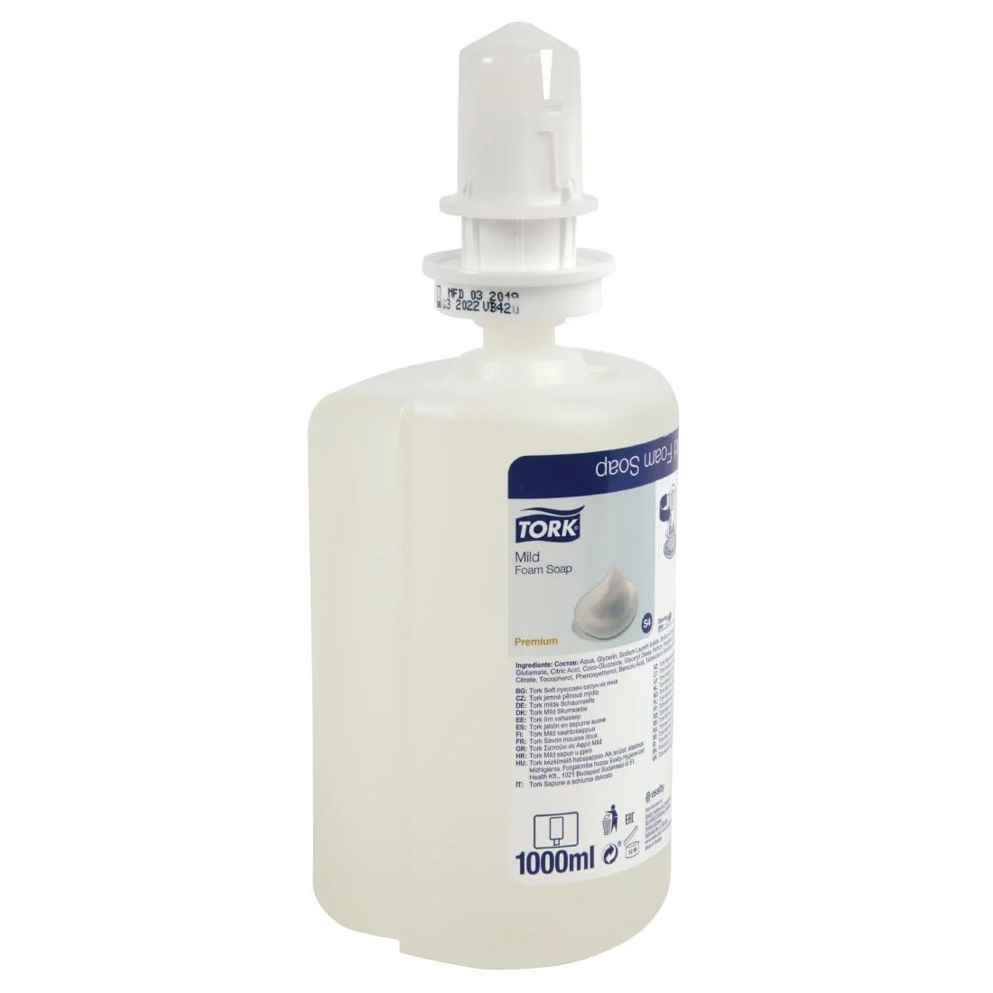 Tork Mildly Scented Foam Soap S4 1Ltr (6 Pack) - Image 2
