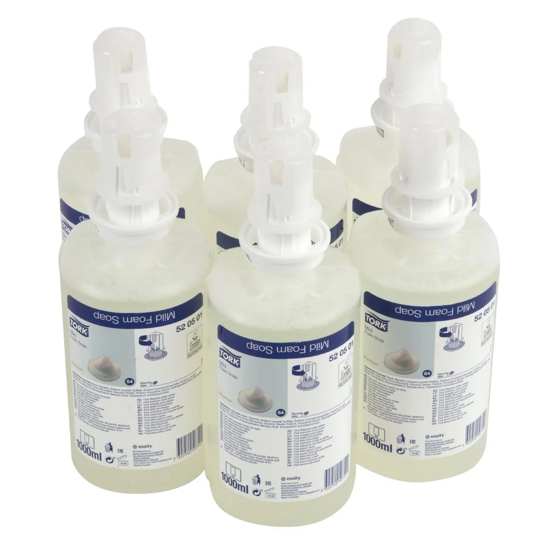 Tork Mildly Scented Foam Soap S4 1Ltr (6 Pack) - Image 8