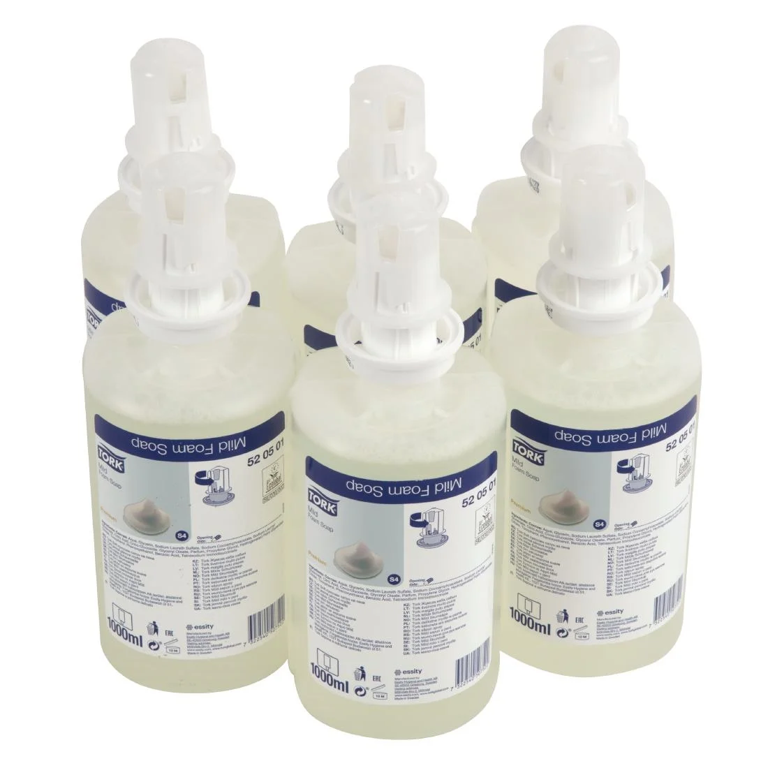 Tork Mildly Scented Foam Soap S4 1Ltr (6 Pack) - Image 3