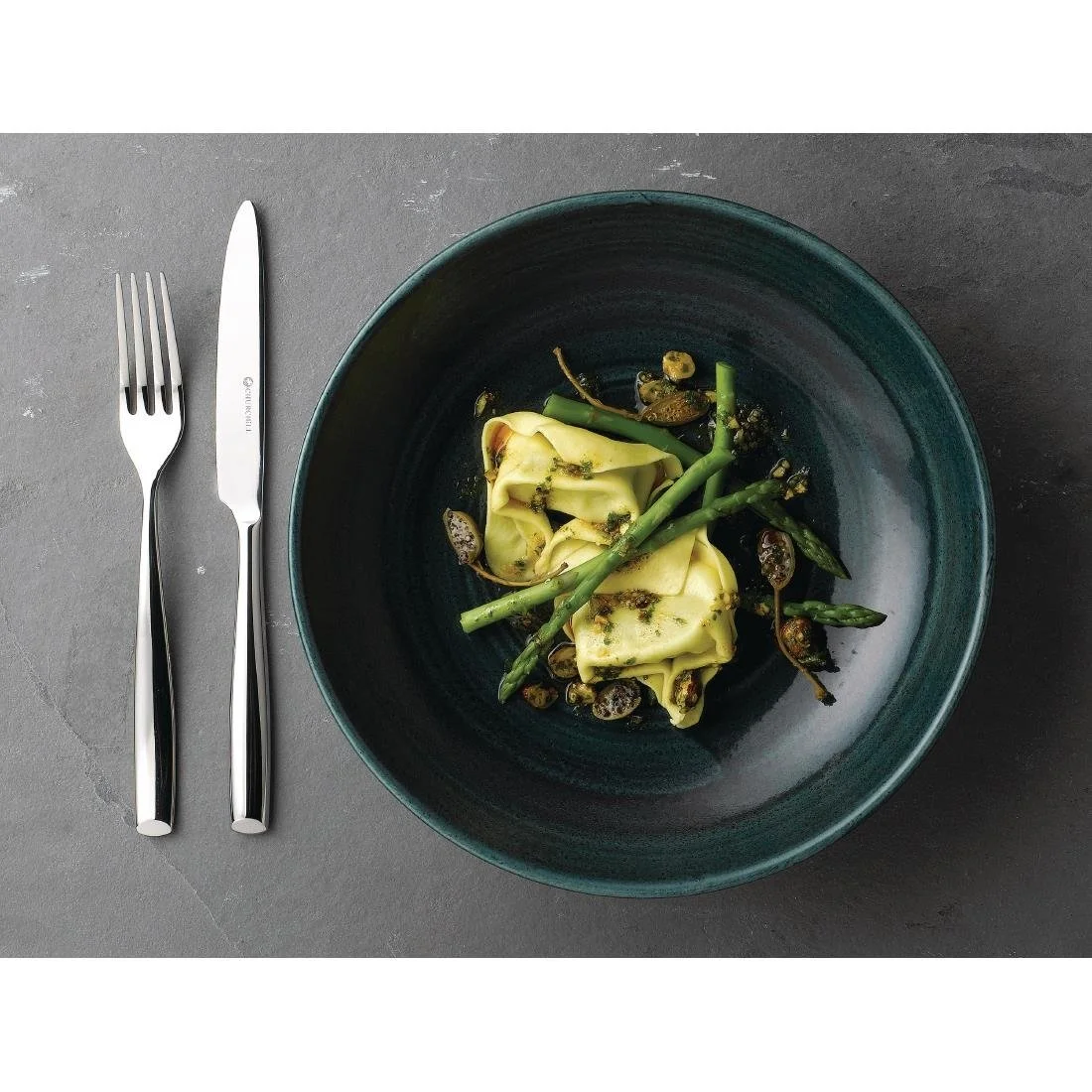 Churchill Stonecast Patina Coupe Bowls Rustic Teal 40oz 248mm (12 Pack) - Image 8