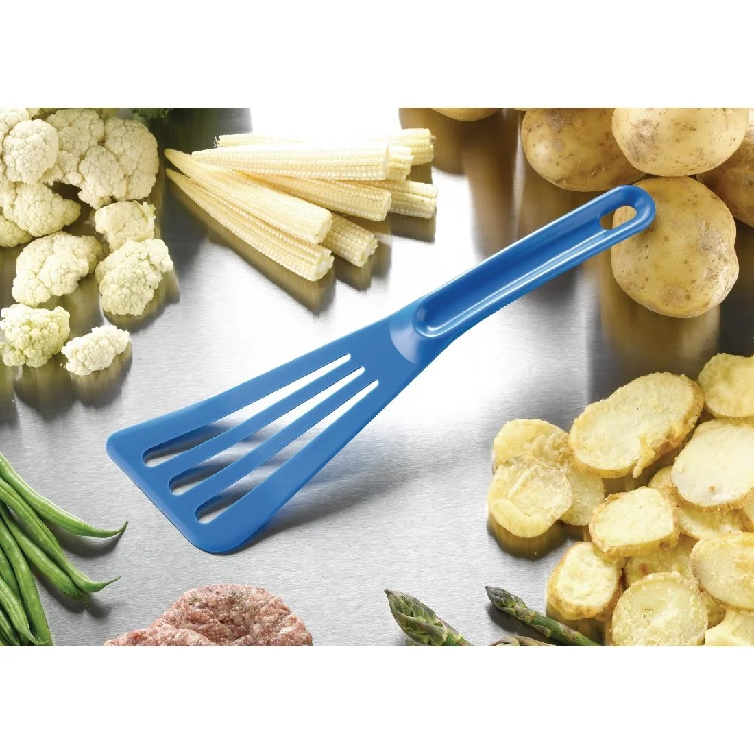 Matfer Bourgeat Pelton Exoglass Spatula 30cm Blue - Image 2