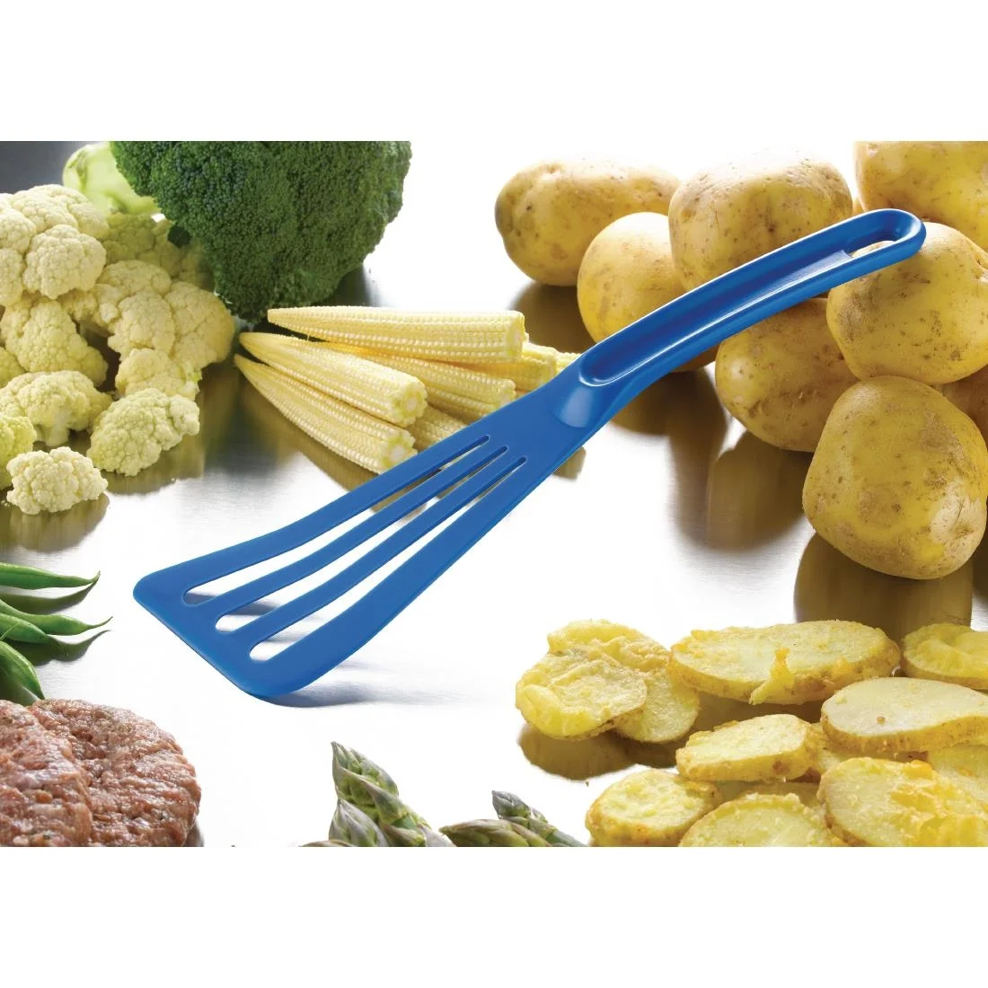 Matfer Bourgeat Pelton Exoglass Spatula 30cm Blue - Image 3
