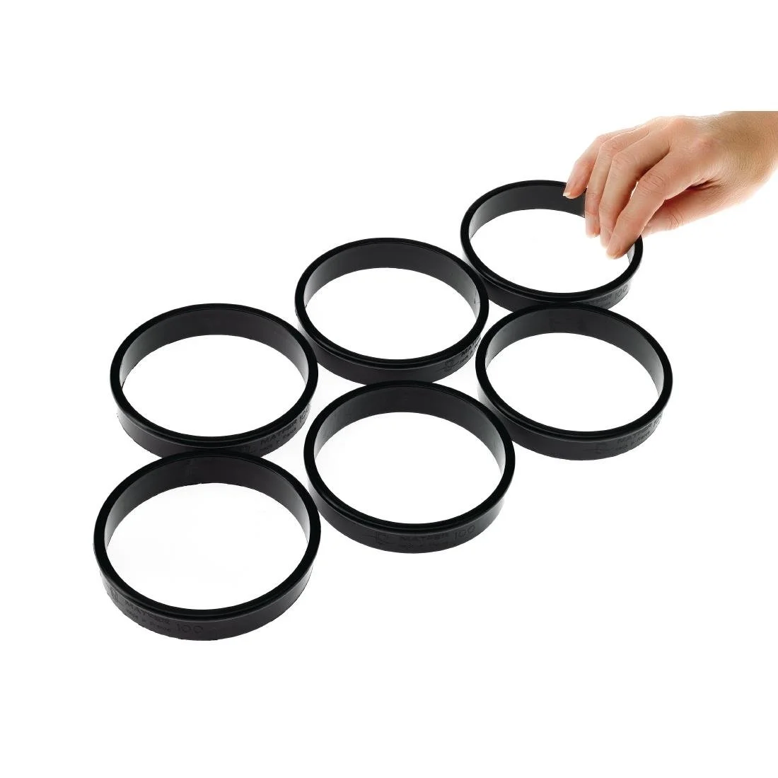 Matfer Bourgeat Exoglass Tart Ring 100mm (6 Pack) - Image 2