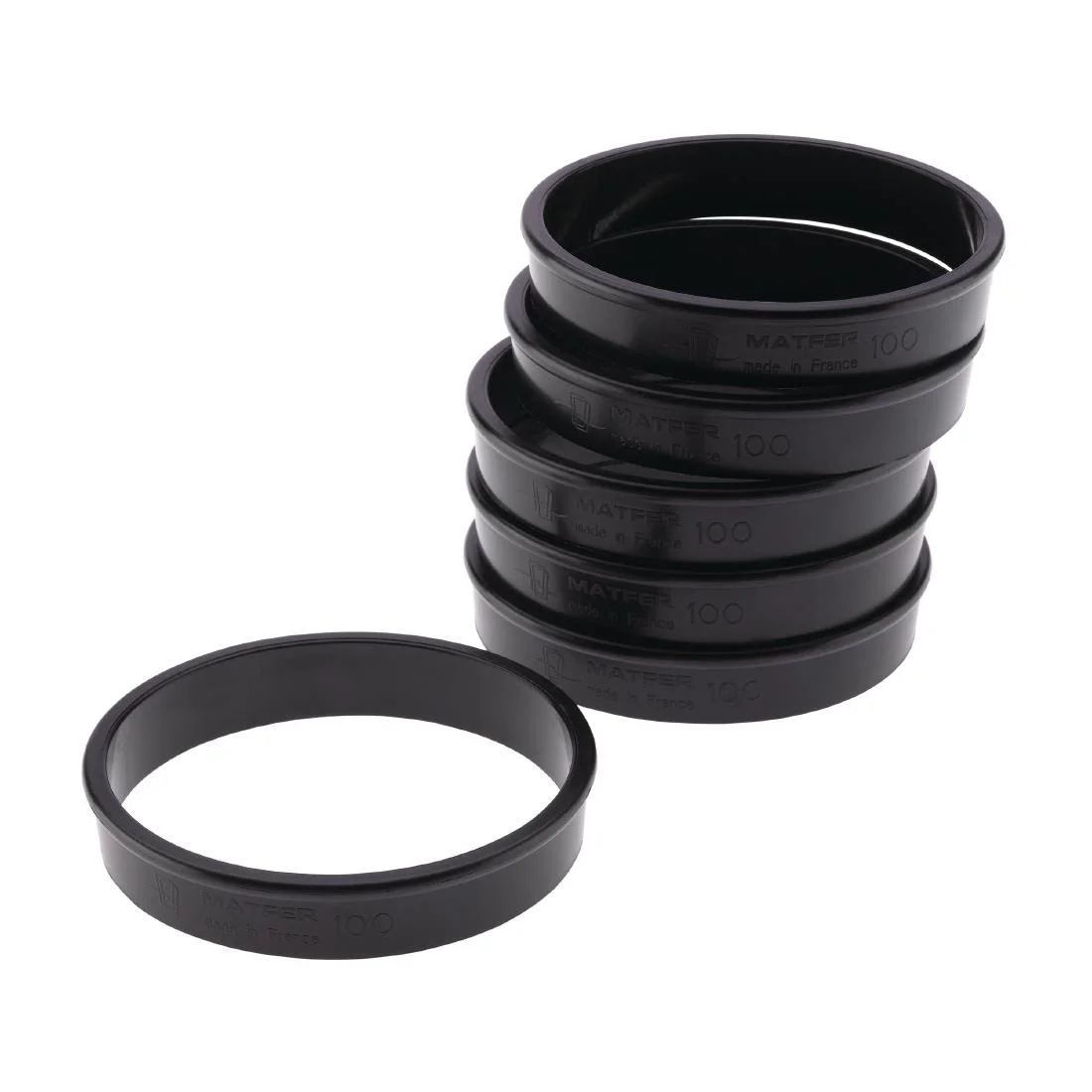 Matfer Bourgeat Exoglass Tart Ring 100mm (6 Pack)