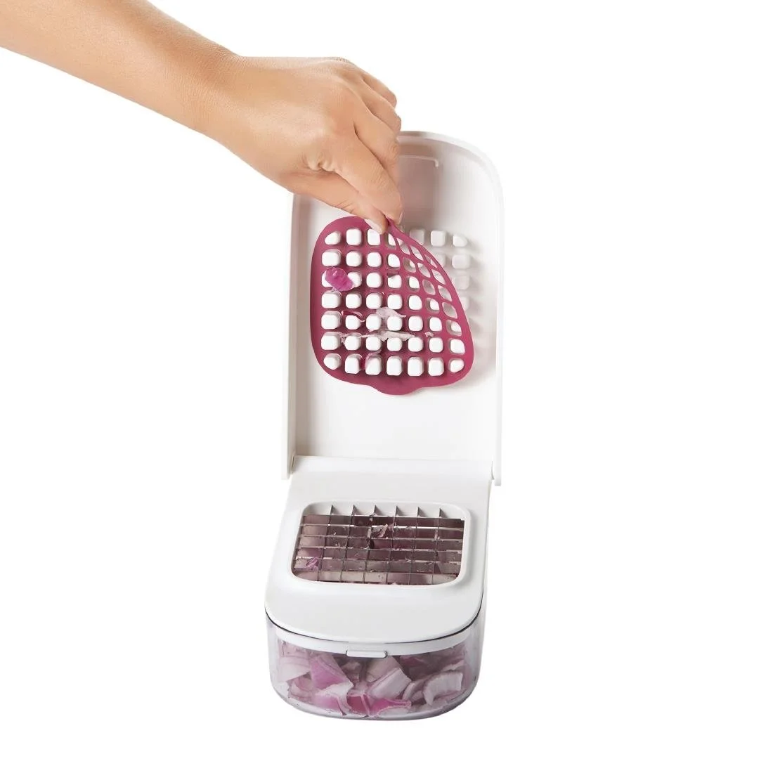 Oxo Vegetable Chopper with Easy Pour Opening - Image 7