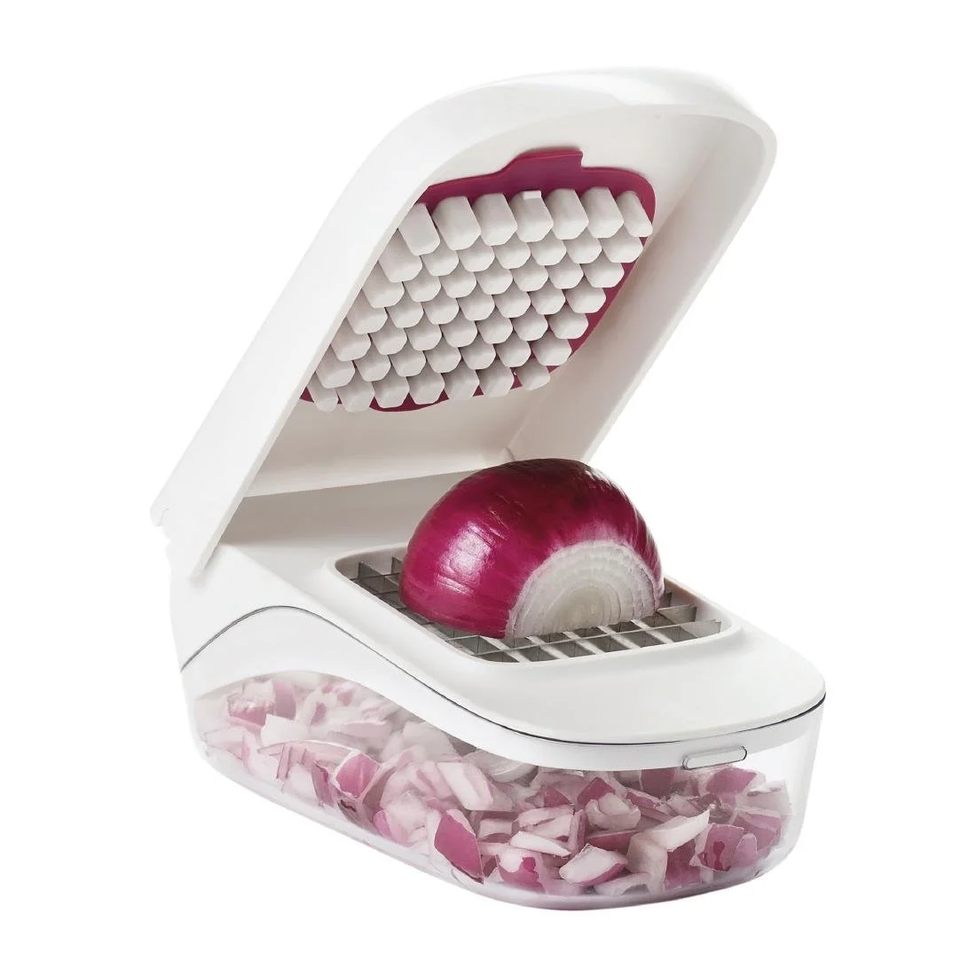 Oxo Vegetable Chopper with Easy Pour Opening - Image 8
