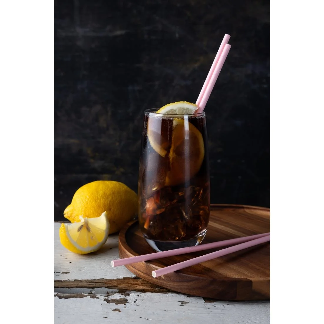 Fiesta Compostable Paper Straws Pink (Pack of 250) - Image 7