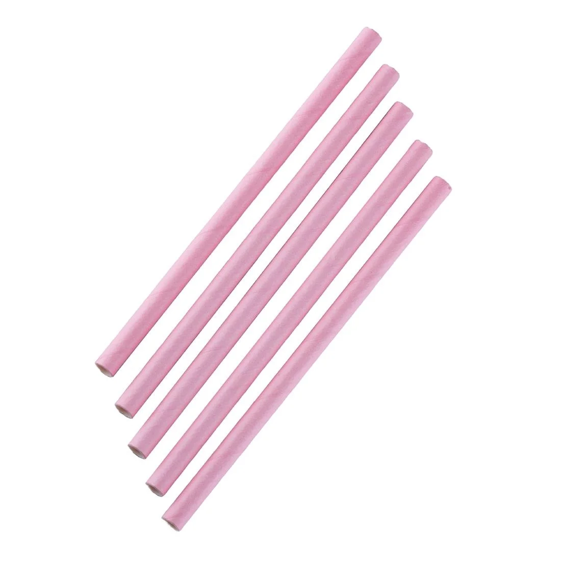 Fiesta Compostable Paper Smoothie Straws Pink (Pack of 250) - Image 3