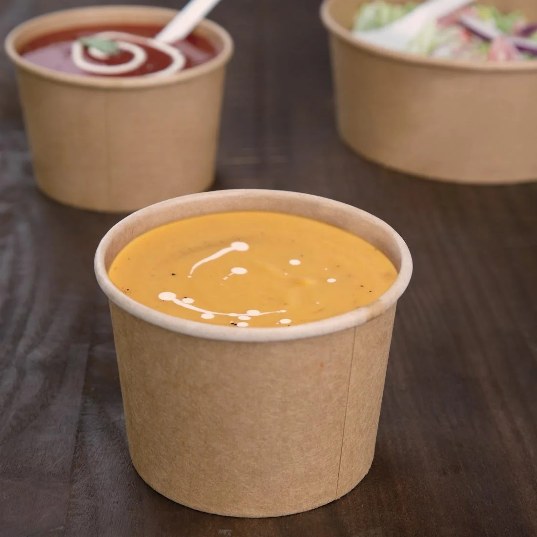 Fiesta Compostable Soup Containers 98mm 340ml / 12oz (Pack of 500) - Image 3