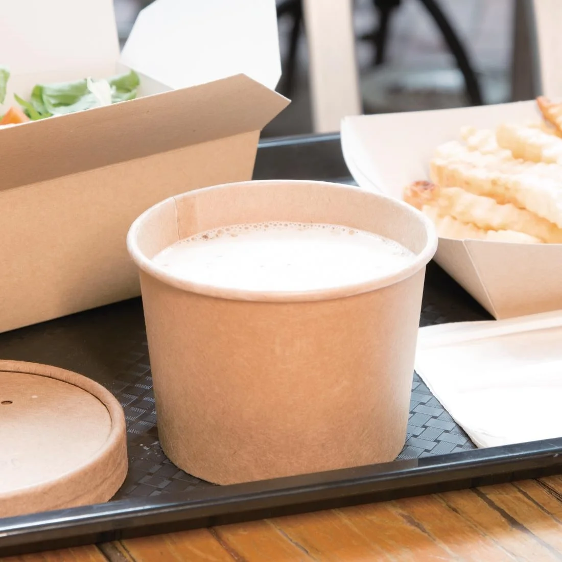 Fiesta Compostable Soup Containers 98mm 340ml / 12oz (Pack of 500) - Image 4